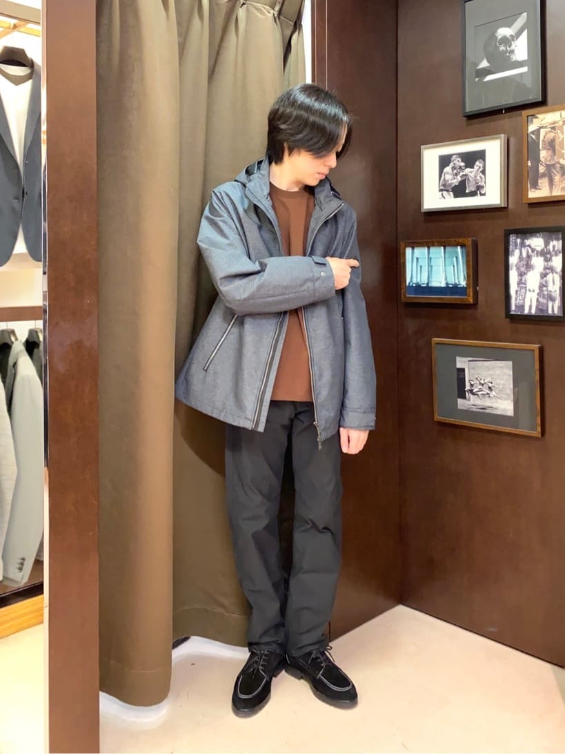 コバヤシさんの「TAKEO KIKUCHI｜【Made in JAPAN】播州織 ストレッチ パンツ」を使ったコーディネート
