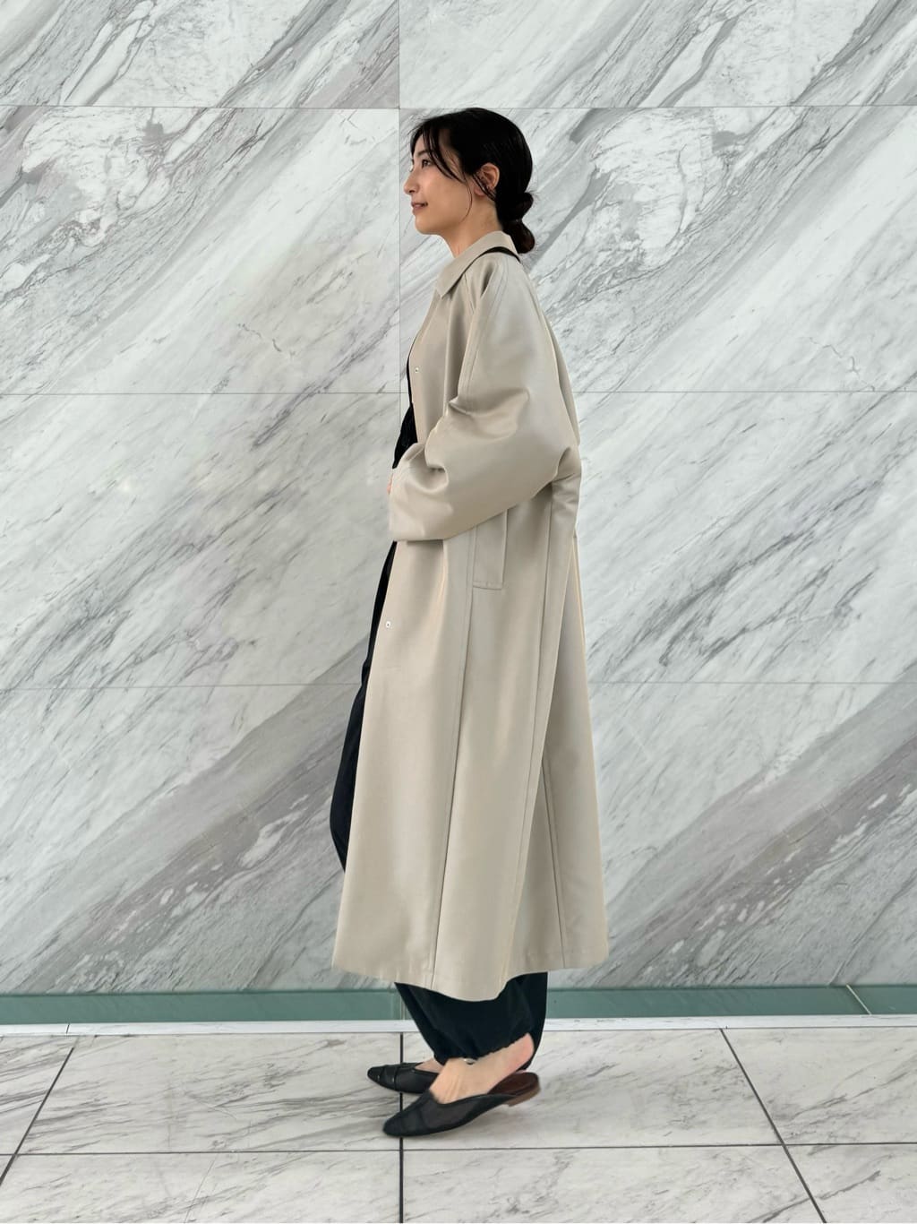 uchi__yamaさんの「CODE A｜balmacaan coat」を使ったコーディネート