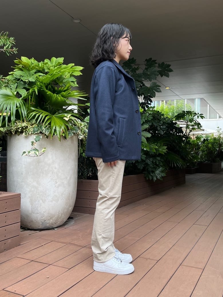 みちゃおさんの「TAKEO KIKUCHI｜【DOWN FABRIC】ダウンファブリック スタンドカラーブルゾン」を使ったコーディネート