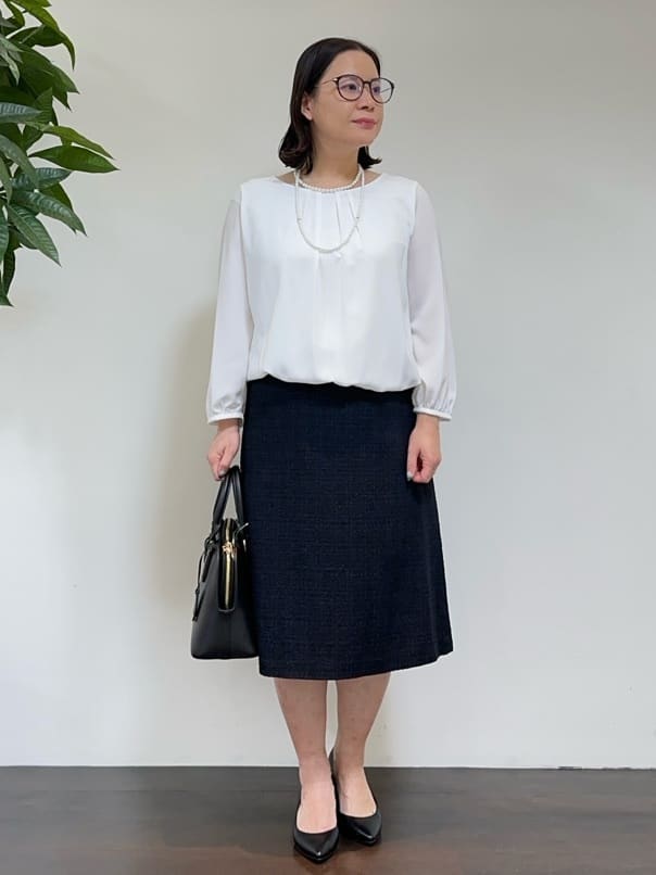 Asamiさんの「UNTITLED｜【追加6/日本製】2連フェイクパールネックレス」を使ったコーディネート