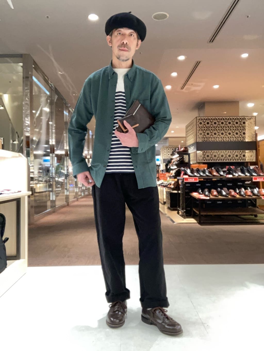 KDDさんの「TAKEO KIKUCHI｜【抗菌防臭/シーズンレス】シアサッカー ジャージシャツ」を使ったコーディネート