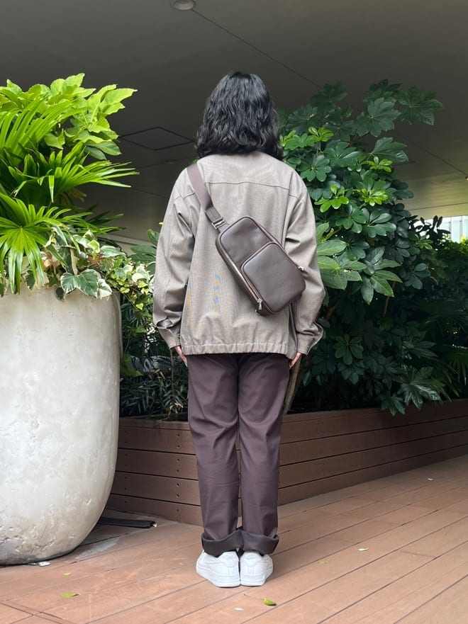 みちゃおさんの「TAKEO KIKUCHI｜【Made in JAPAN】播州織 ストレッチ パンツ」を使ったコーディネート