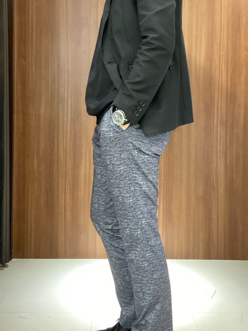 かたやまさんの「TAKEO KIKUCHI｜【ONOFF対応】TRダブルニット ストレッチパンツ」を使ったコーディネート