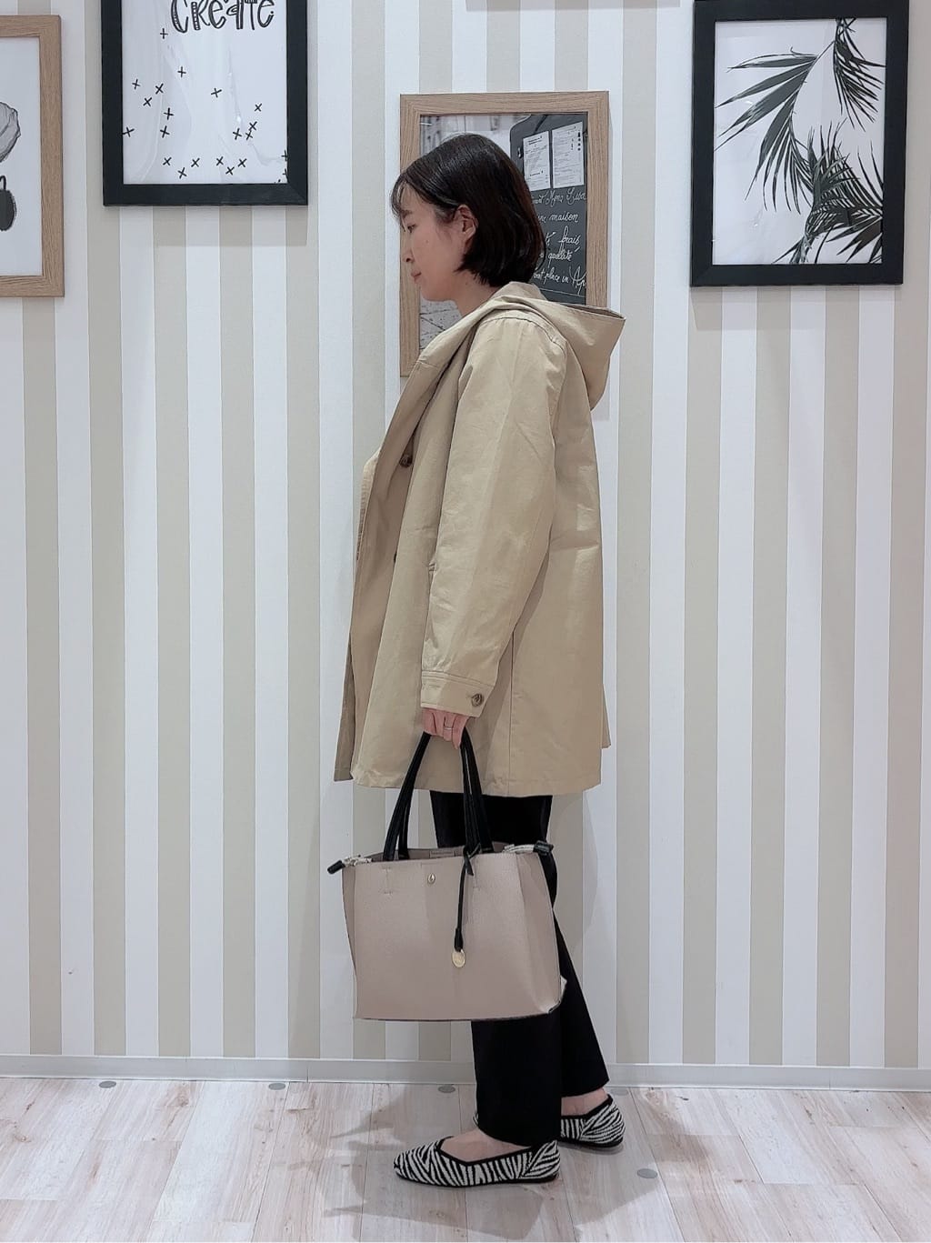 ちーさんの「SHOO･LA･RUE｜【洗える/SS-3L】すっきりキレイにかっこよく 大人のテーパードパンツ」を使ったコーディネート