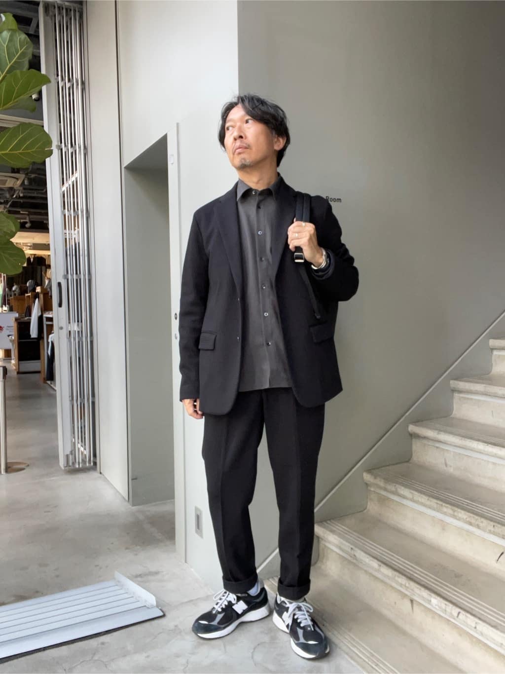 デザイナーTAKEman さんの「TAKEO KIKUCHI｜【抗菌防臭】クロスウィーブ ジャケット」を使ったコーディネート