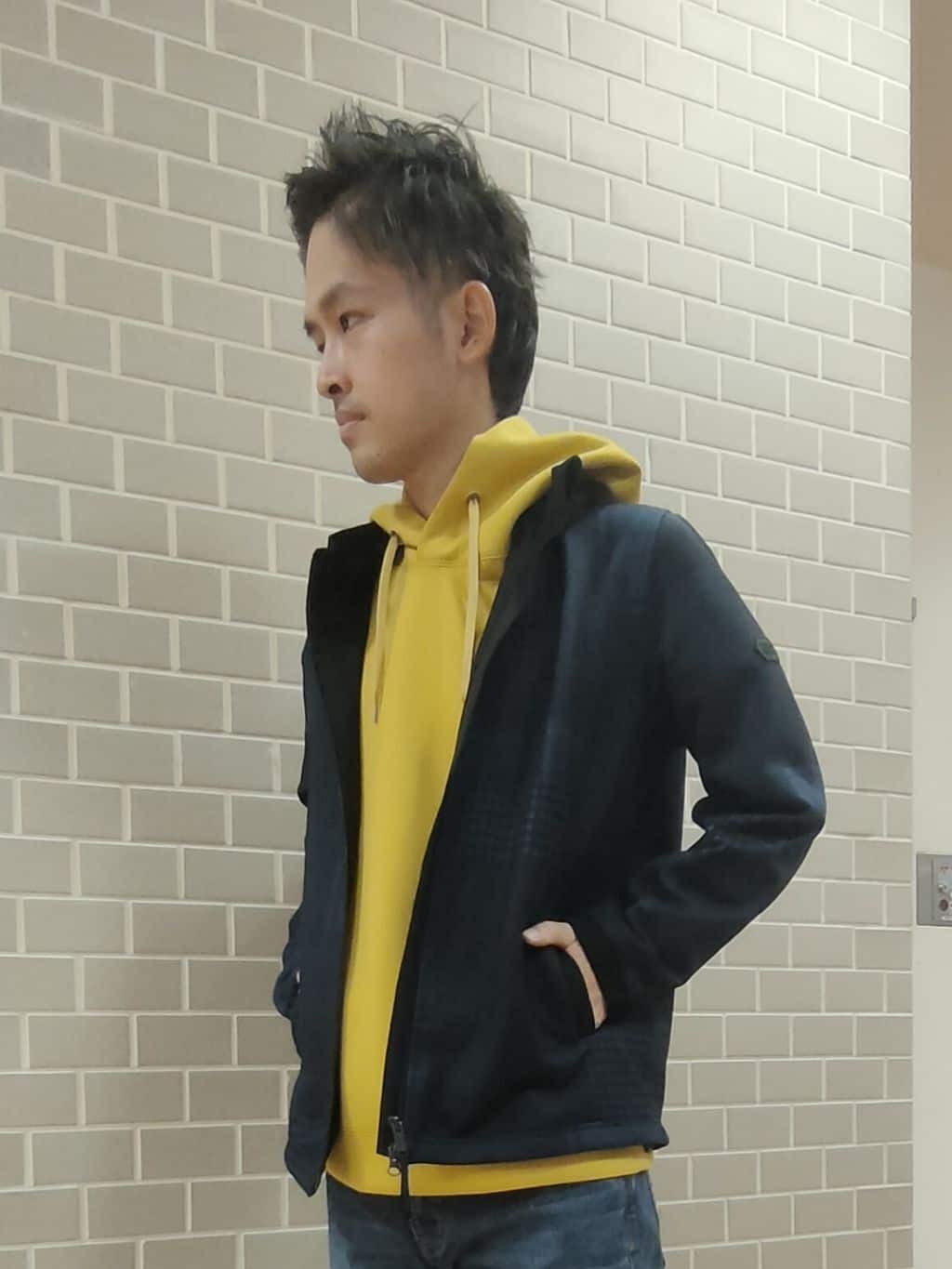 カニぞうさんの「TAKEO KIKUCHI｜【Sサイズ～】エアダン プルオーバー パーカ」を使ったコーディネート