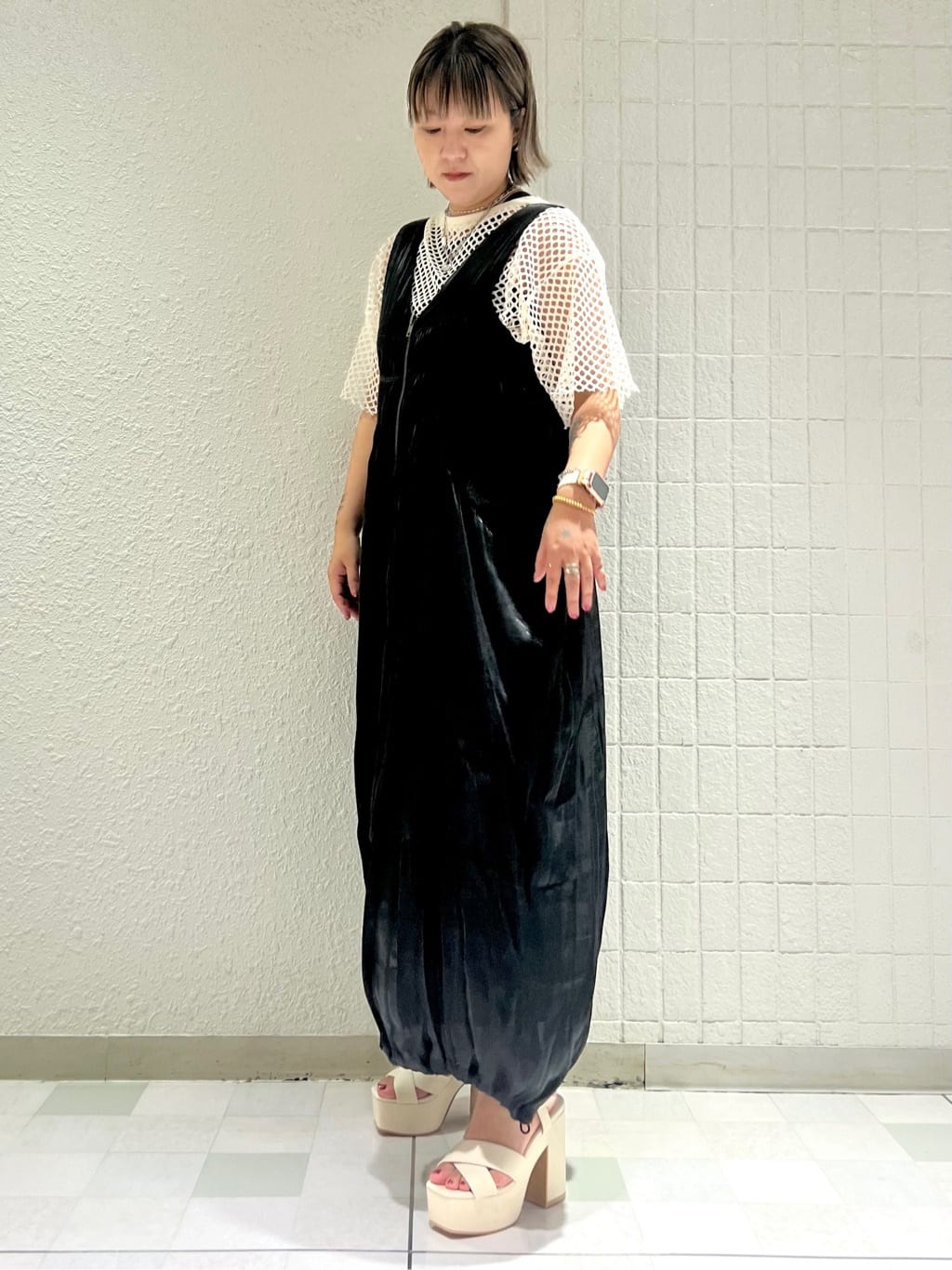 TAKAさんの「ESPERANZA｜ラク盛り厚底サンダルⅢ」を使ったコーディネート