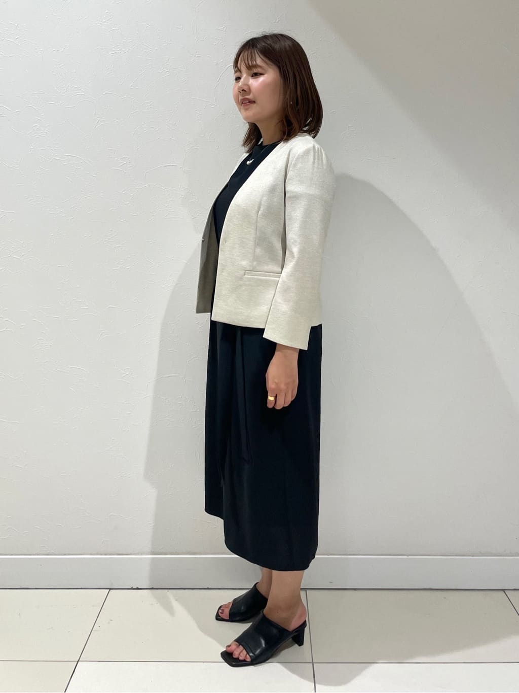 YUUKIさんの「INDIVI｜【セレモニーにおすすめ！】パール調トップネックレス」を使ったコーディネート