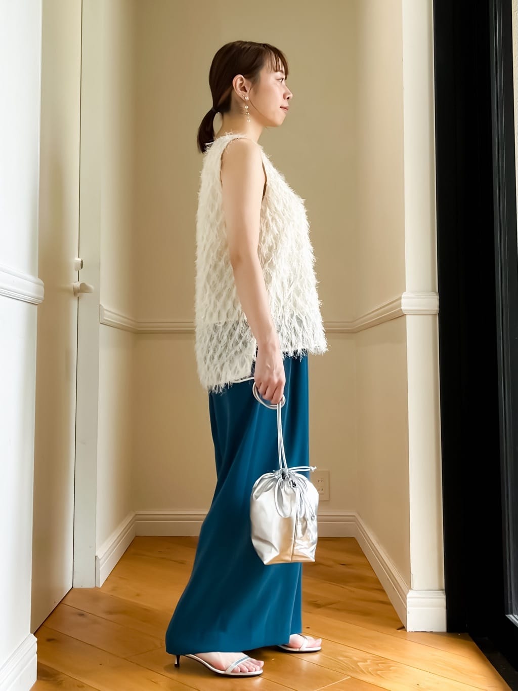 HOMMAさんの「DRESSTERIOR｜◆ソフトレザーバレエシューズ」を使ったコーディネート