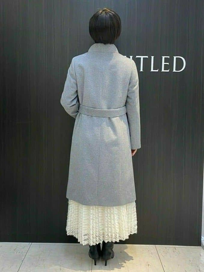 Mikiさんの「UNTITLED｜【日本製／2WAY衿】スタンドカラー ロングコート」を使ったコーディネート