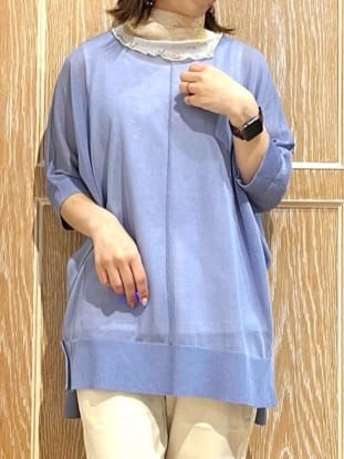 meiさんの「SHOO･LA･RUE｜【SS-3L/無理せずスリム】 ぐんぐん伸びる イージーテーパードパンツ」を使ったコーディネート