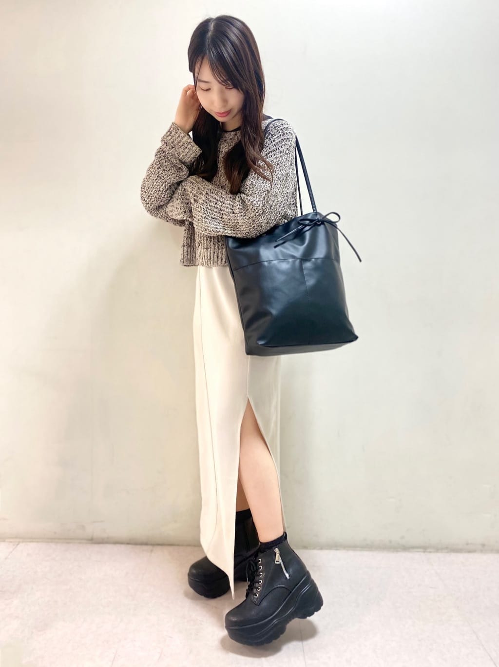 sakiさんの「ESPERANZA｜厚底サイドジップスニーカー」を使ったコーディネート