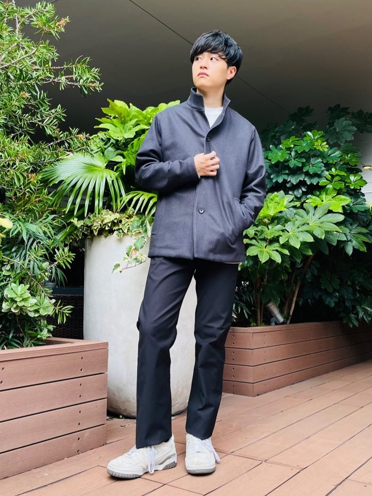 ワッキーさんの「TAKEO KIKUCHI｜【DOWN FABRIC】ダウンファブリック スタンドカラーブルゾン」を使ったコーディネート