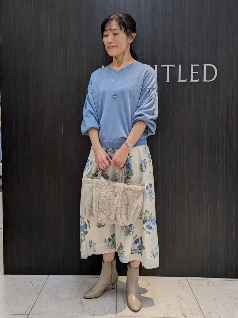 Rieさんの「UNTITLED｜【日本製／2WAY衿】スタンドカラー ロングコート」を使ったコーディネート