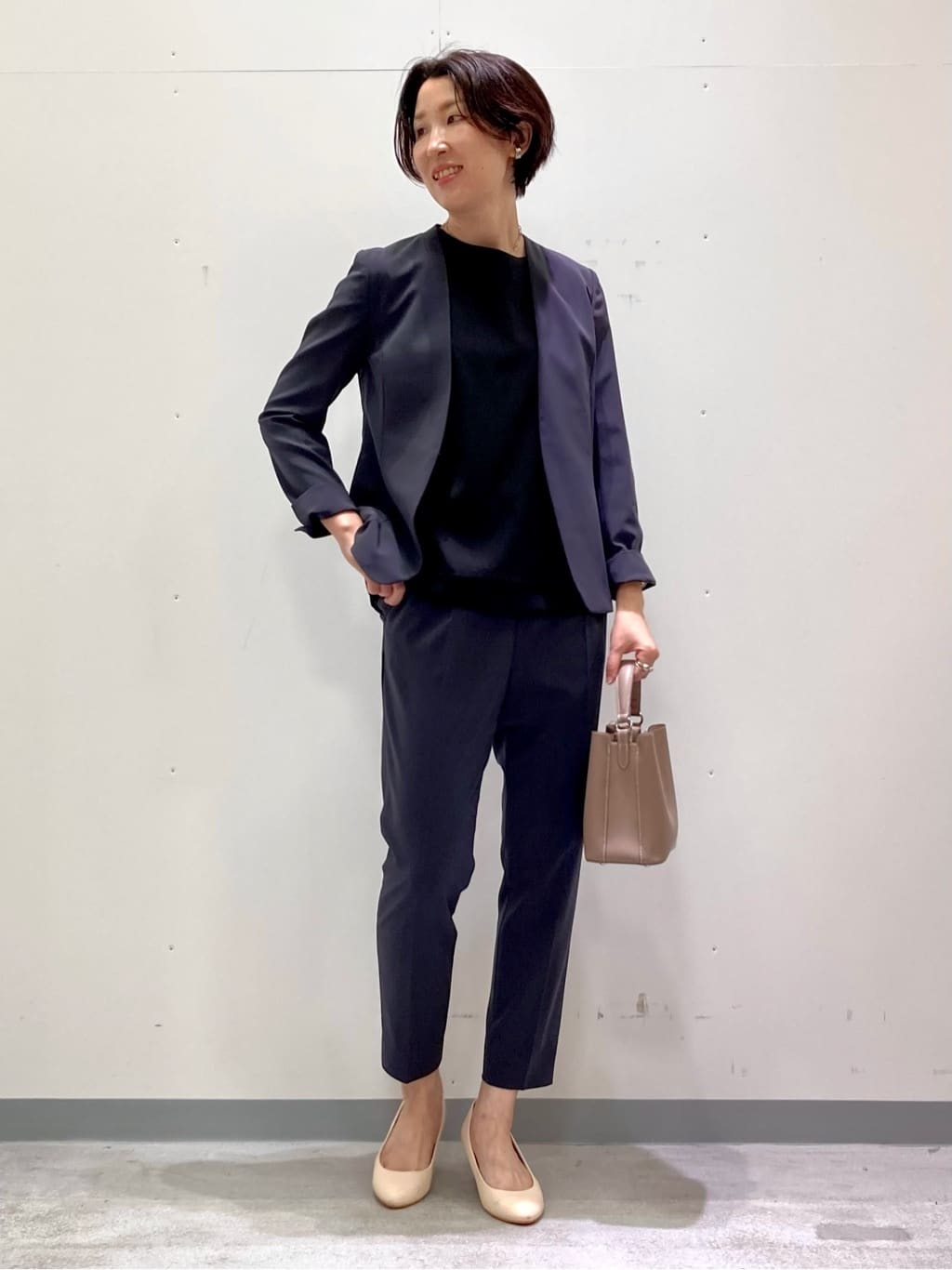 yuriさんの「INDIVI｜【洗える/通勤/UVケア/日本製】ストレッチテーラードジャケット」を使ったコーディネート