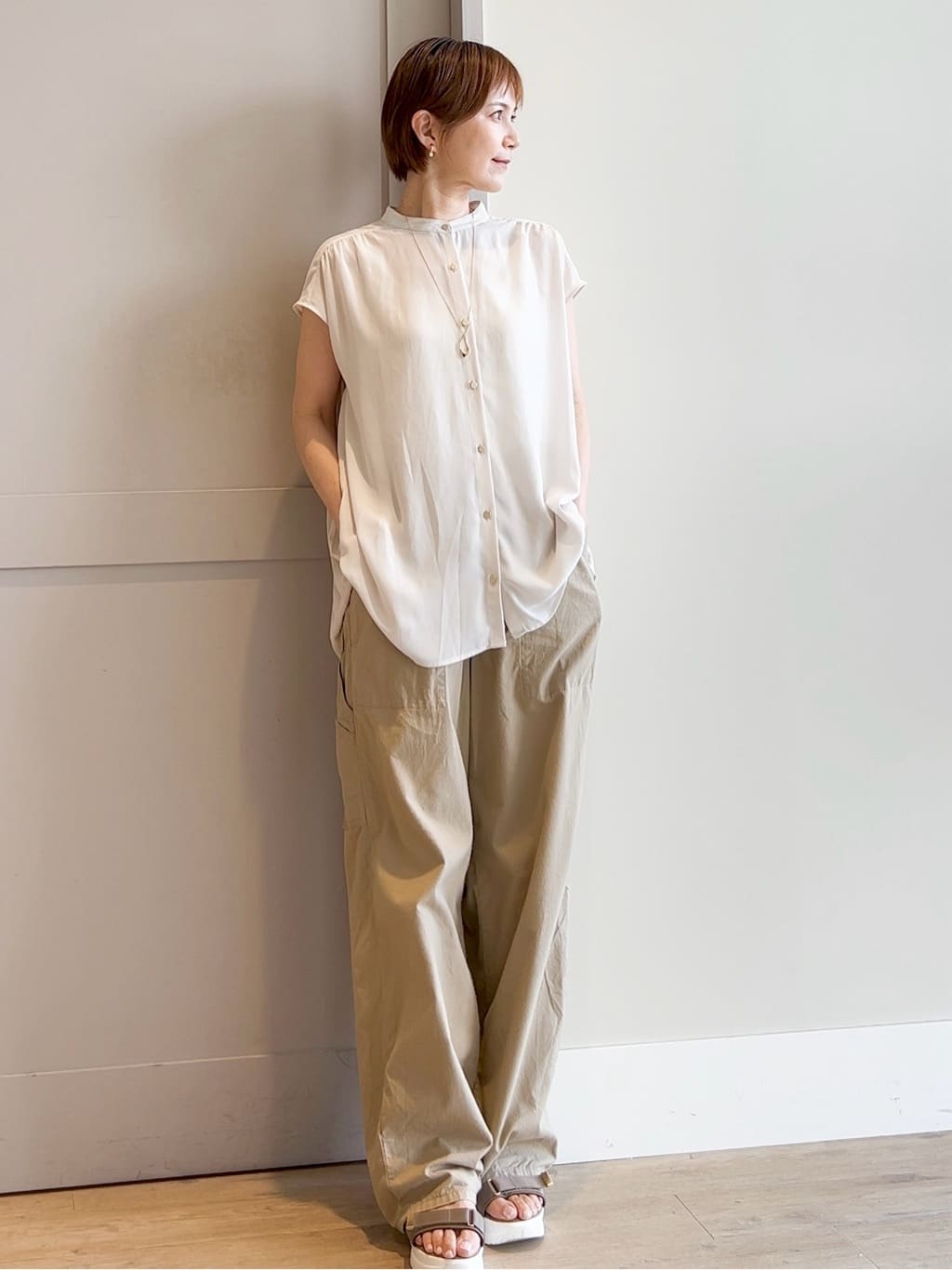 yamakoさんの「grove｜＜Lee&times;grove（別注色あり）＞ PAINTER PANTS」を使ったコーディネート