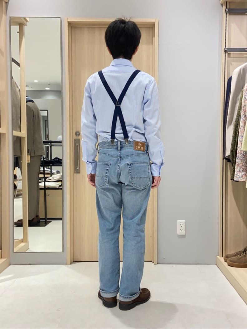 わいずみさんの「TAKEO KIKUCHI｜【Made in JAPAN】ドビーストライプ ドレス シャツ」を使ったコーディネート