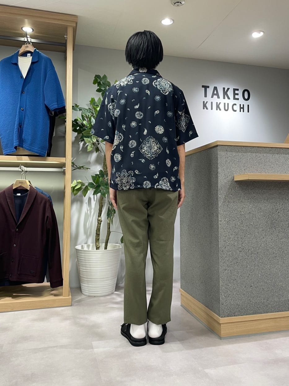 TAKE✳︎さんの「TAKEO KIKUCHI｜【抗菌防臭／5サイズ展開】ハイゲージポンチ Tシャツ」を使ったコーディネート
