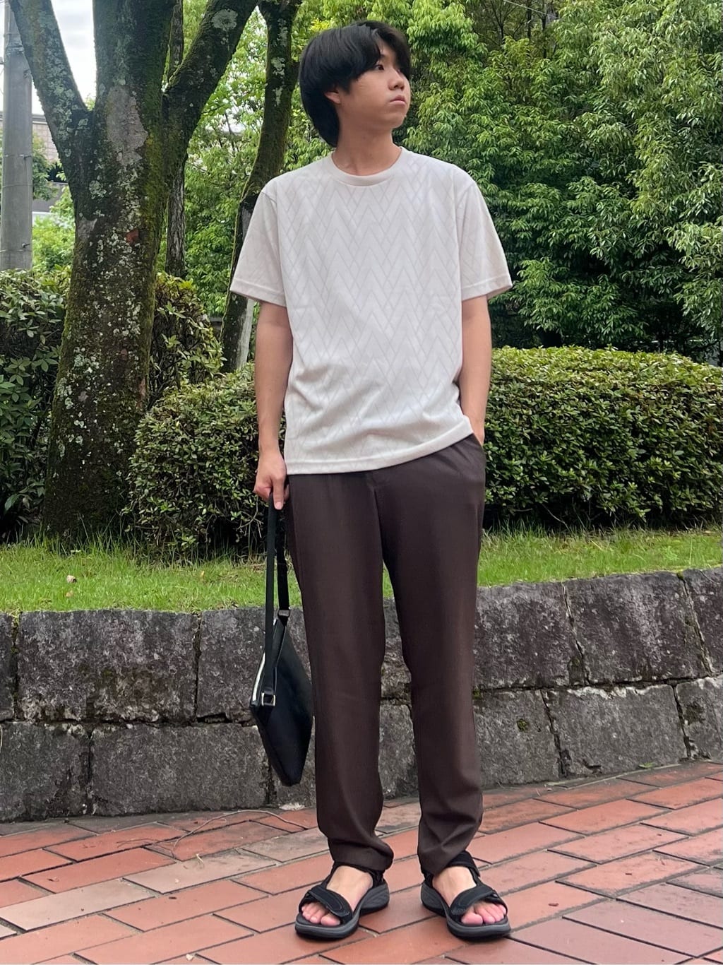 SHI-MAさんの「THE SHOP TK｜サフィアーノミニサコッシュ」を使ったコーディネート