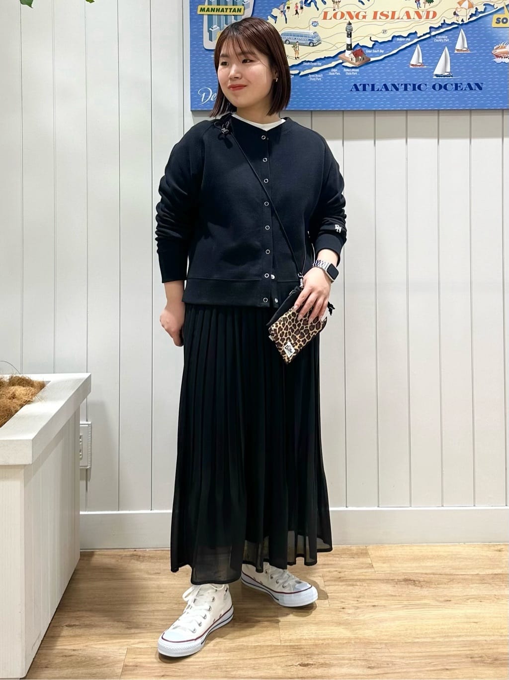 nahoさんの「Dessin｜【CONVERSE/コンバース】ハイカット」を使ったコーディネート
