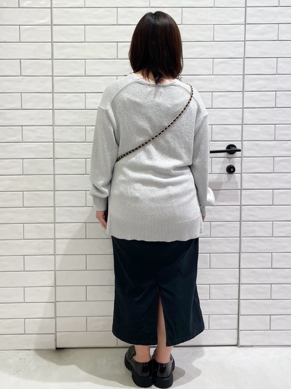 yuuさんの「OPAQUE.CLIP｜オーガニックコットン混 ベイカースカート【洗濯機洗い可／ストレッチ】」を使ったコーディネート