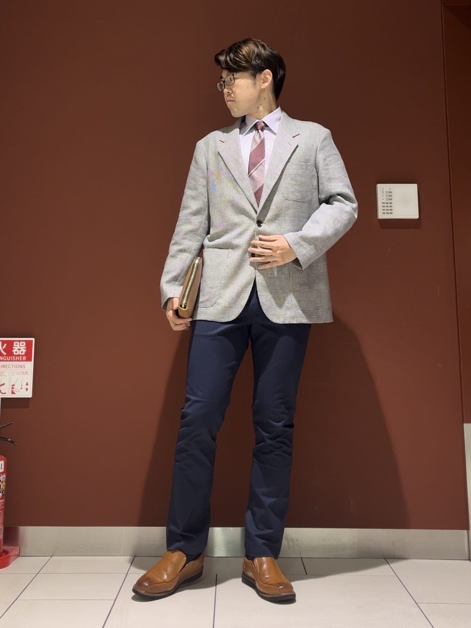 ジュンさんの「TAKEO KIKUCHI｜【Made in JAPAN】市松紋 ドレスシャツ」を使ったコーディネート