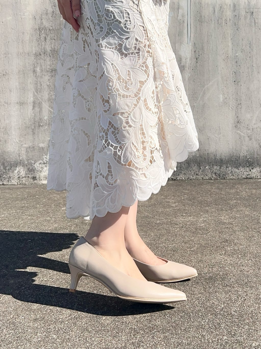 ayaさんの「ESPERANZA｜【晴雨兼用/12時間パンプス】約5.5cm　歩きやすくて疲れにくい」を使ったコーディネート