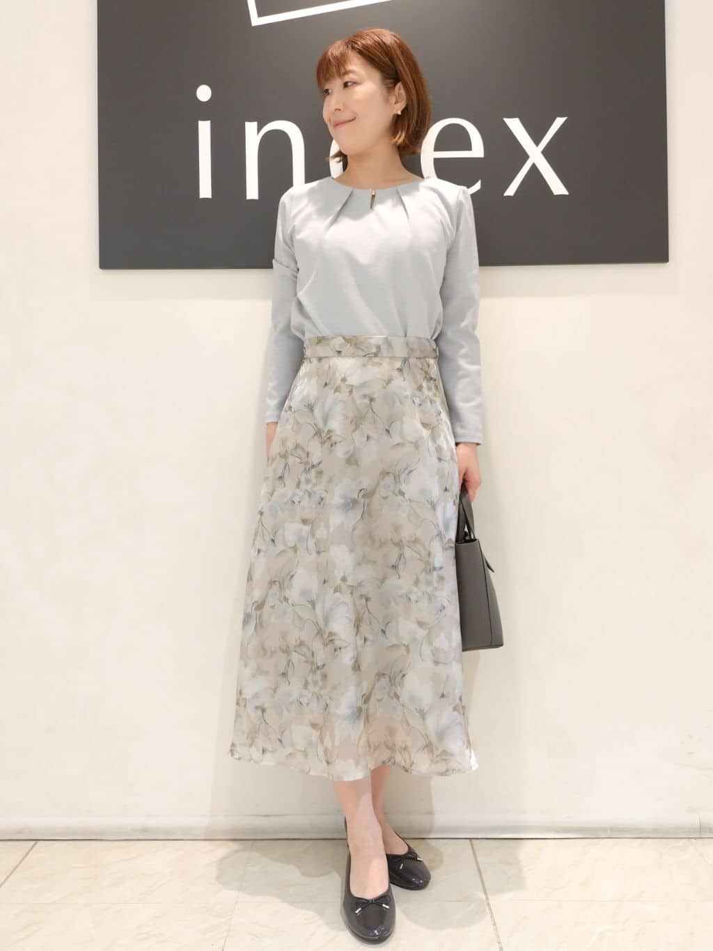 n.さんの「index｜《5色展開／S-LLサイズ》ストレッチマーメイドスカート／セットアップ対応【洗濯機洗い可／イージーケ」を使ったコーディネート