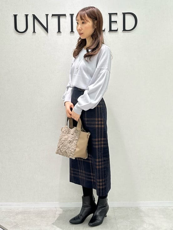 Miwaさんの「UNTITLED｜【日本製／2WAY衿】スタンドカラー ロングコート」を使ったコーディネート