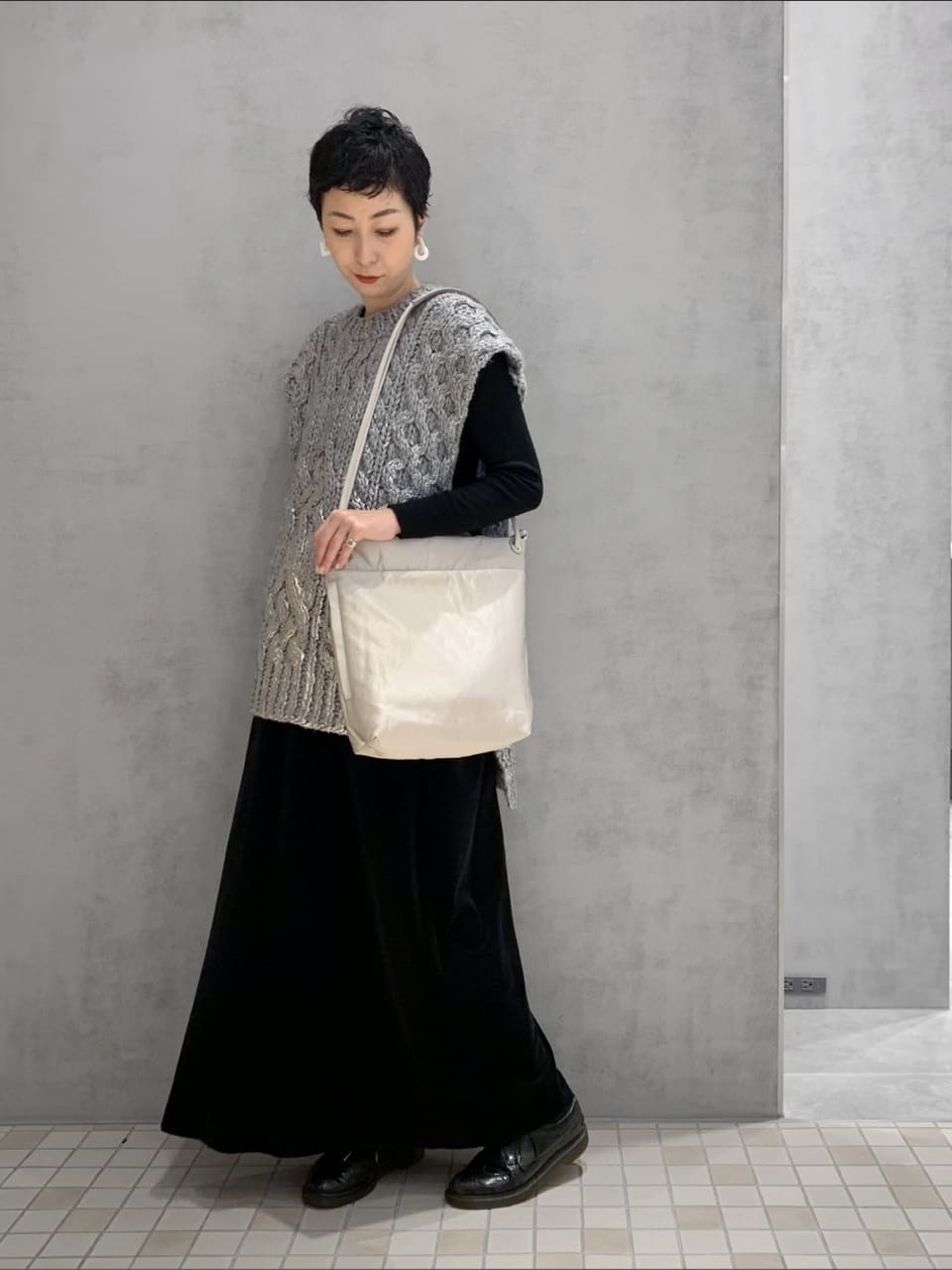 Kさんの「HIROKO HAYASHI｜ENORME（エノルメ）ショルダーバッグ」を使ったコーディネート