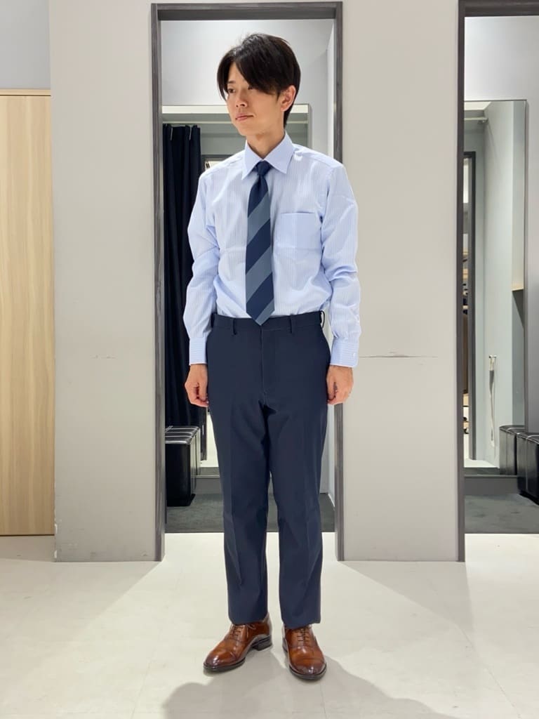 わいずみさんの「TAKEO KIKUCHI｜【Made in JAPAN】ドビーストライプ ドレス シャツ」を使ったコーディネート