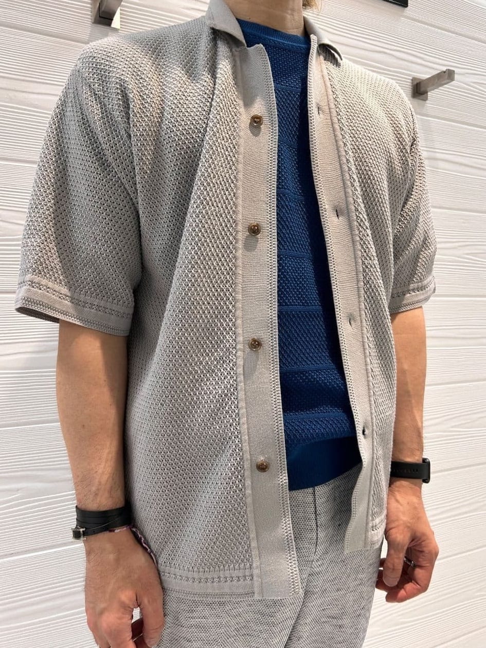 井出恭輔さんの「TAKEO KIKUCHI｜【尾州織】リネンブレンド メッシュパンツ」を使ったコーディネート