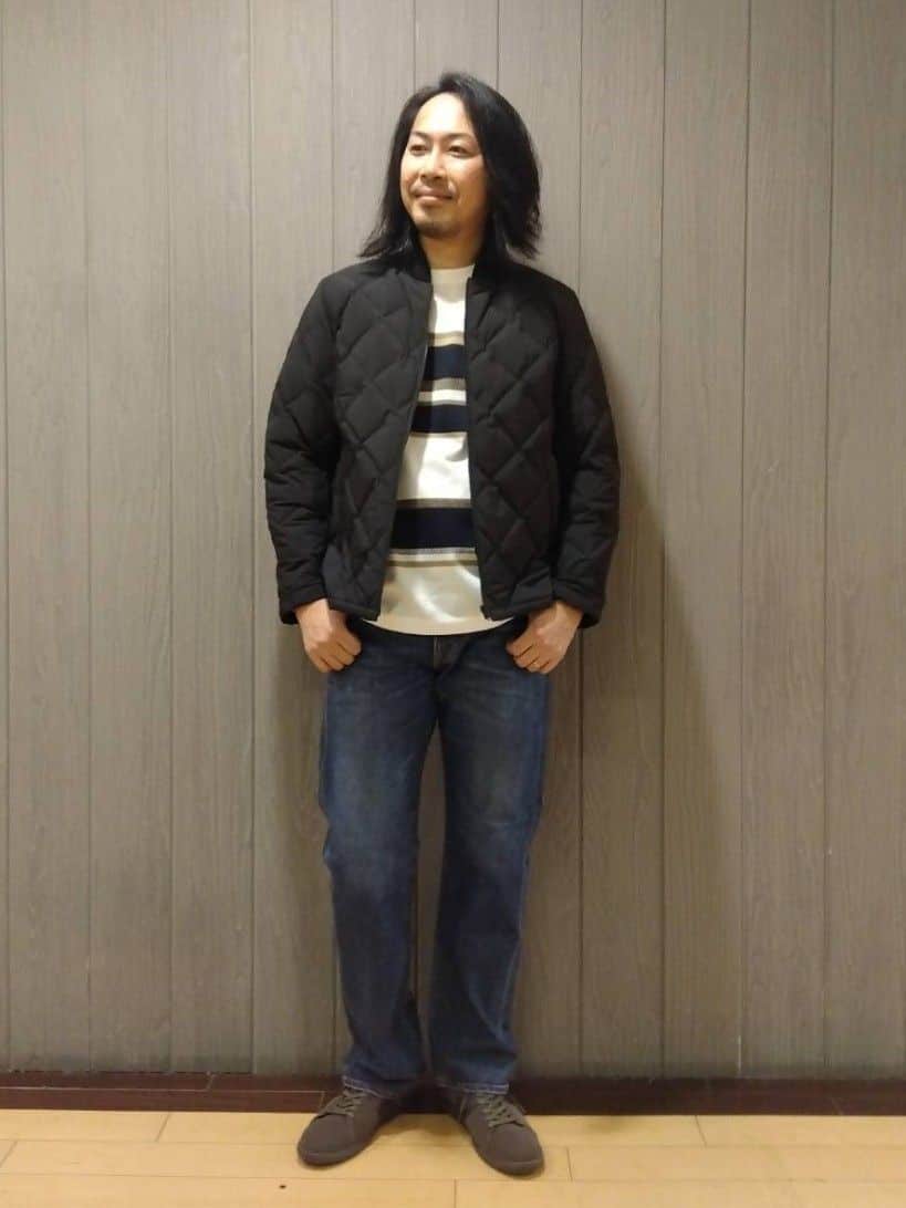 Mr.kさんの「TAKEO KIKUCHI｜【3WAY／撥水】ドビーメモリー ダウンライナーブルゾン」を使ったコーディネート
