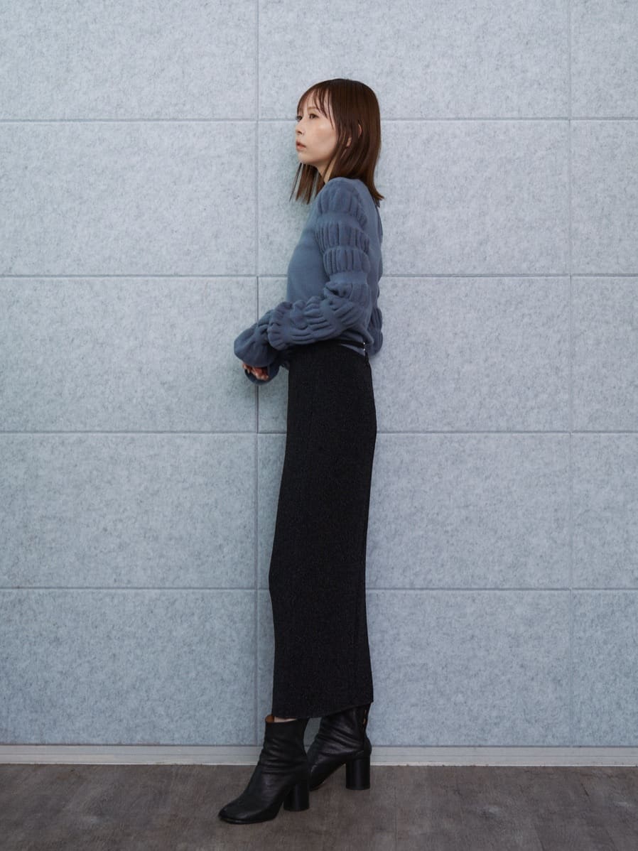 harekoさんの「CODE A｜gathered sleeves knit」を使ったコーディネート