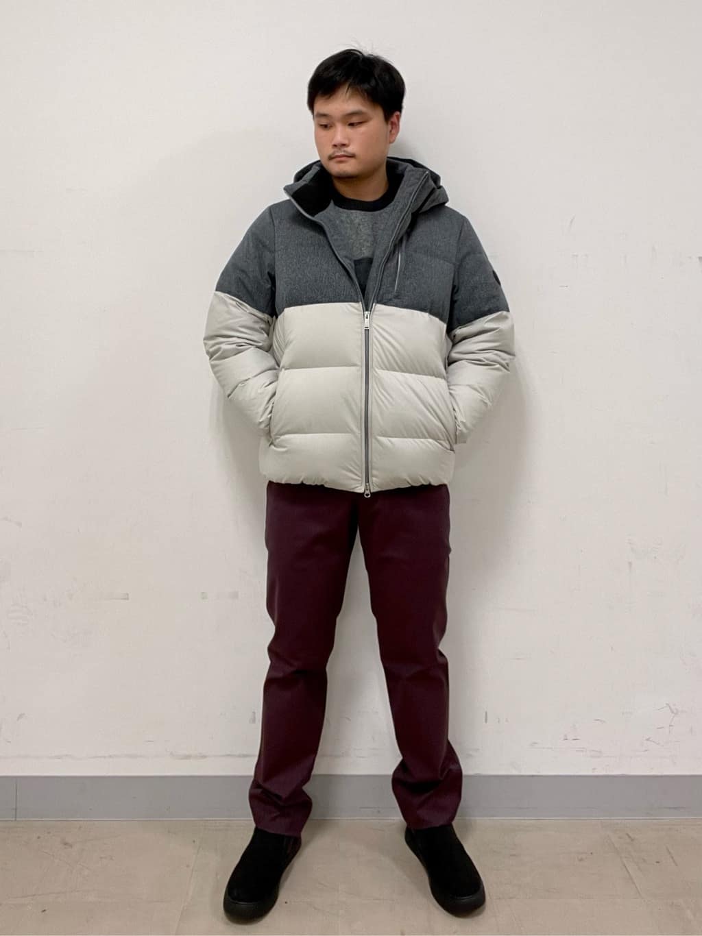 中村さんの「TAKEO KIKUCHI｜【全7サイズ&times;8色展開！】トップマルチヘリンボン パンツ」を使ったコーディネート