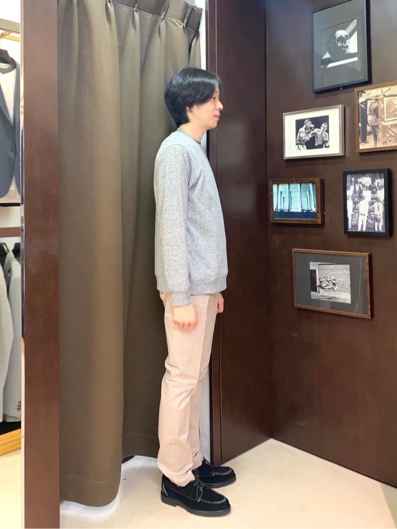 コバヤシさんの「TAKEO KIKUCHI｜【Made in JAPAN】播州織 ヘリンボン ストレート パンツ」を使ったコーディネート