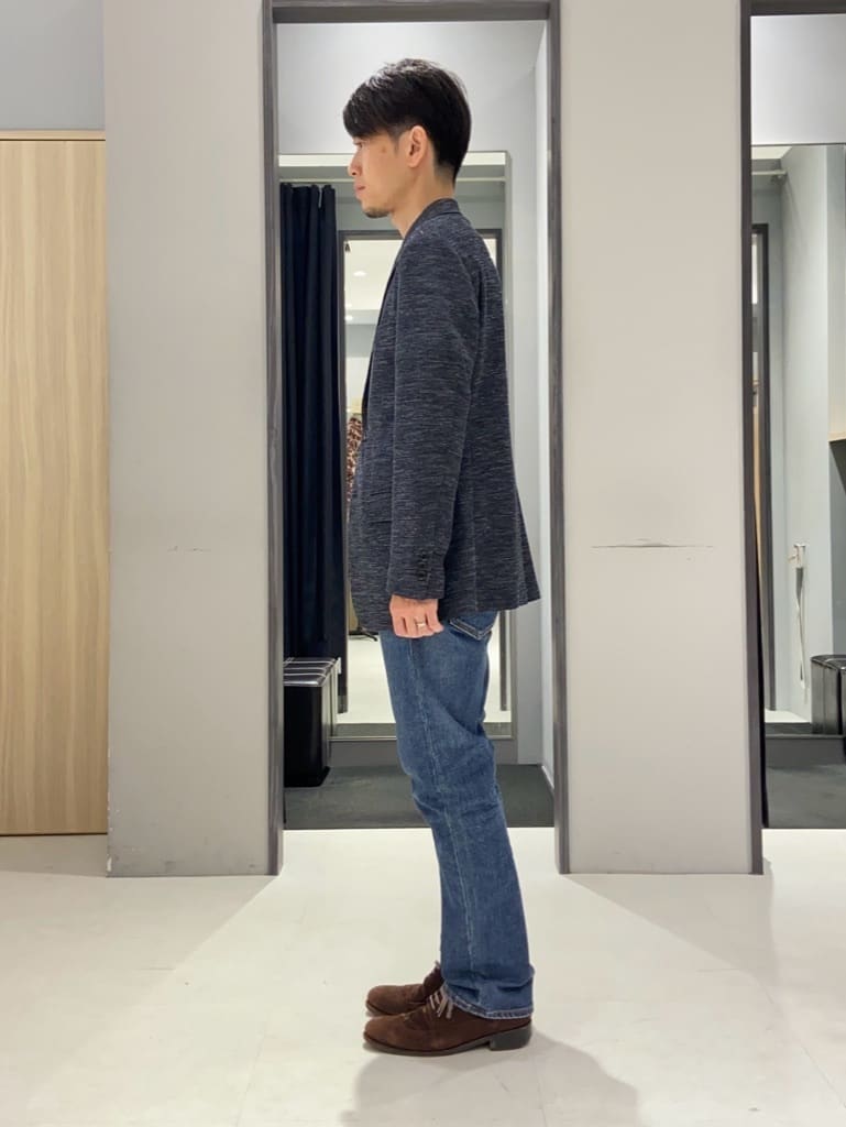 わいずみさんの「TAKEO KIKUCHI｜【尾州織】リネンブレンド メッシュ ジャケット」を使ったコーディネート