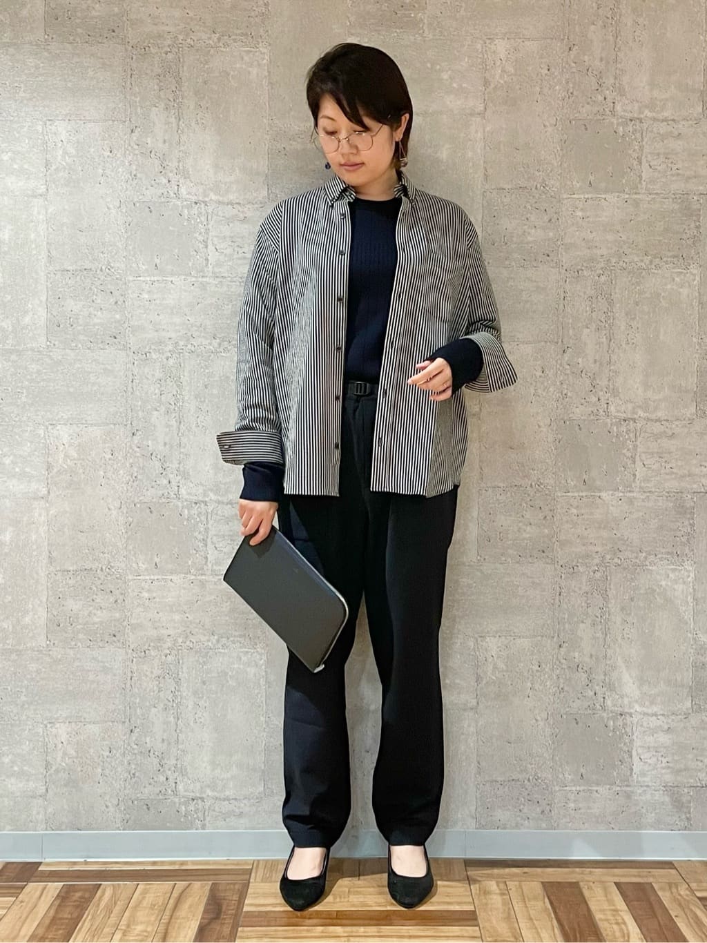 Kudou Cさんの「TAKEO KIKUCHI｜【抗菌防臭/シーズンレス】シアサッカー ジャージシャツ」を使ったコーディネート