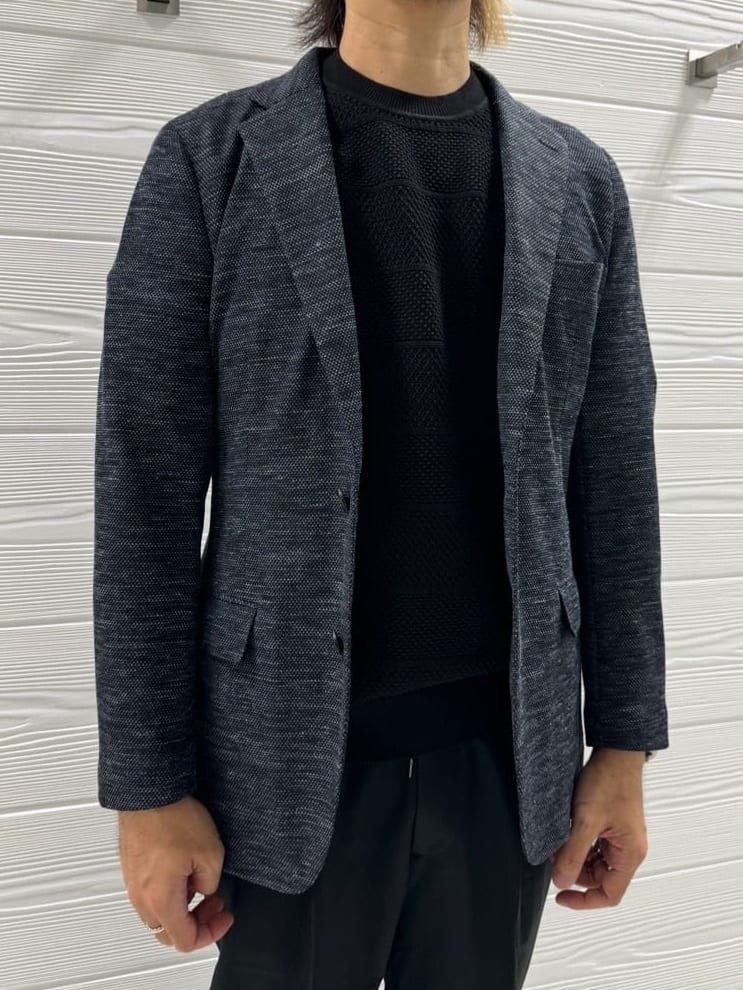 井出恭輔さんの「TAKEO KIKUCHI｜【尾州織】リネンブレンド メッシュ ジャケット」を使ったコーディネート