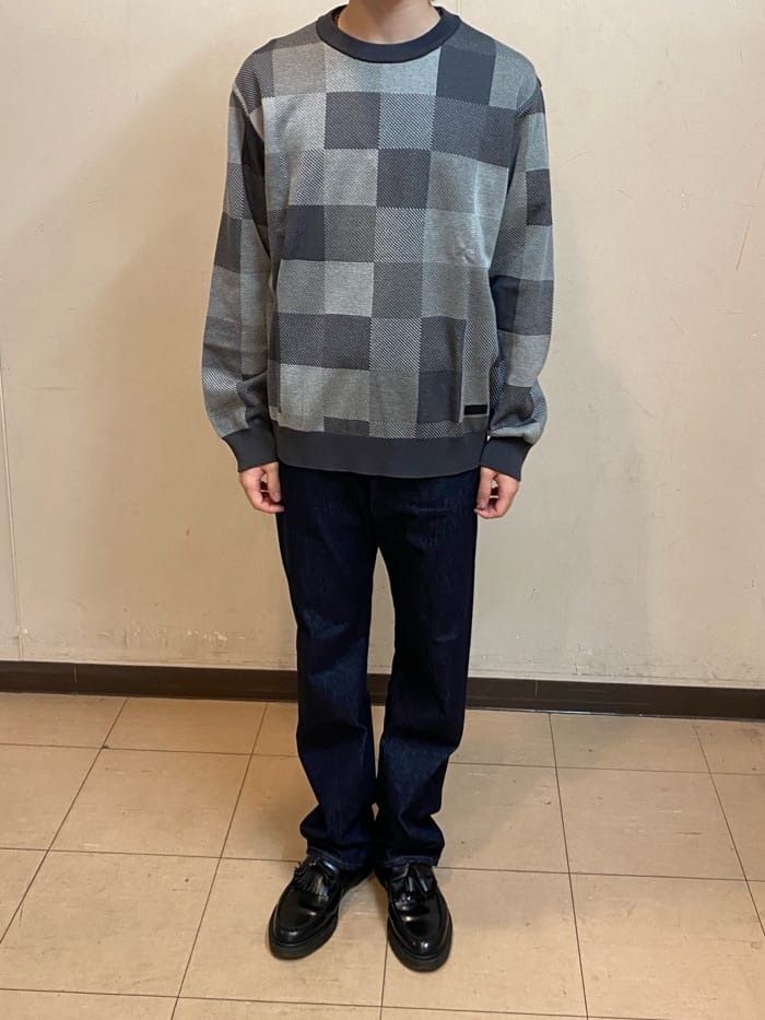キムラさんの「TAKEO KIKUCHI｜【モンスターストレッチ】日本製 ワンウォッシュ デニムパンツ」を使ったコーディネート