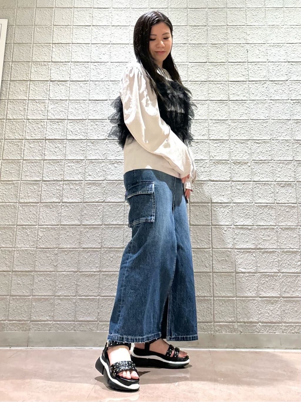 Akiさんの「ESPERANZA｜ラインストーンスポサン」を使ったコーディネート