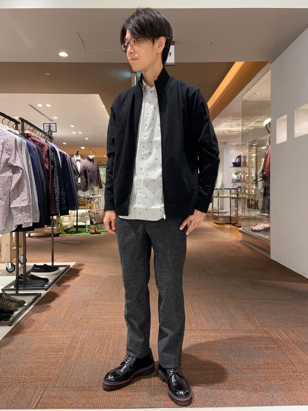 わいずみさんの「TAKEO KIKUCHI｜【キーリング付】メランジ　大人トートバッグ」を使ったコーディネート