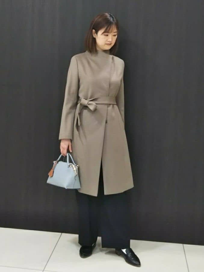 yamaさんの「UNTITLED｜【日本製／2WAY衿】スタンドカラー ロングコート」を使ったコーディネート