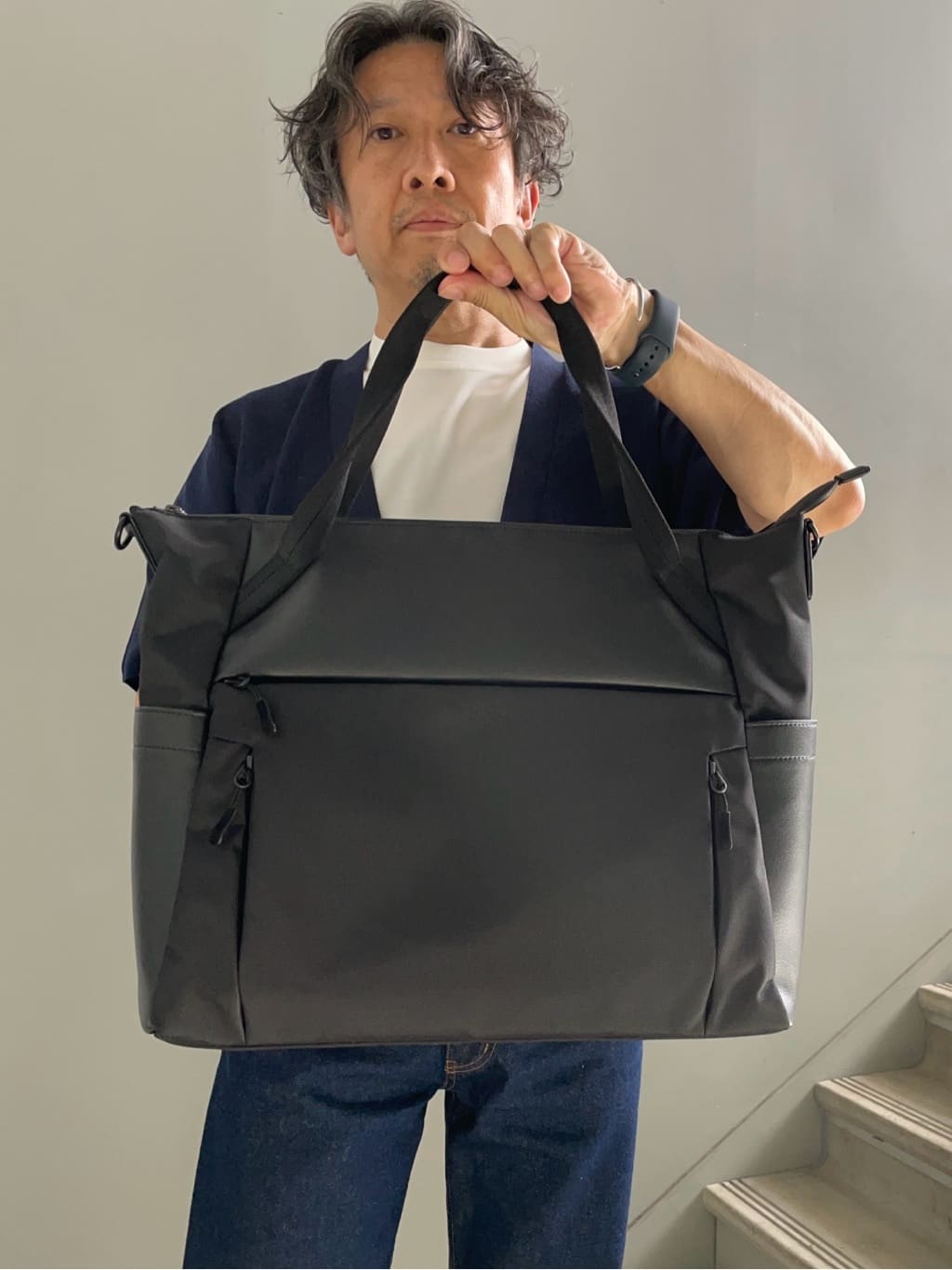 デザイナーTAKEman さんの「TAKEO KIKUCHI｜【抗菌防臭／5サイズ展開】ハイゲージポンチ Tシャツ」を使ったコーディネート