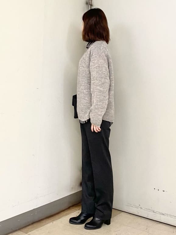 かわぴーさんの「TAKEO KIKUCHI｜【Sサイズ～】メランジ ストレッチ ジャージー スラックス」を使ったコーディネート