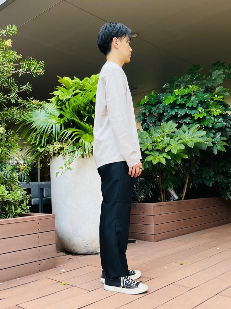ワッキーさんの「TAKEO KIKUCHI｜【THE FLAGSHIP】バラシャパンツ」を使ったコーディネート