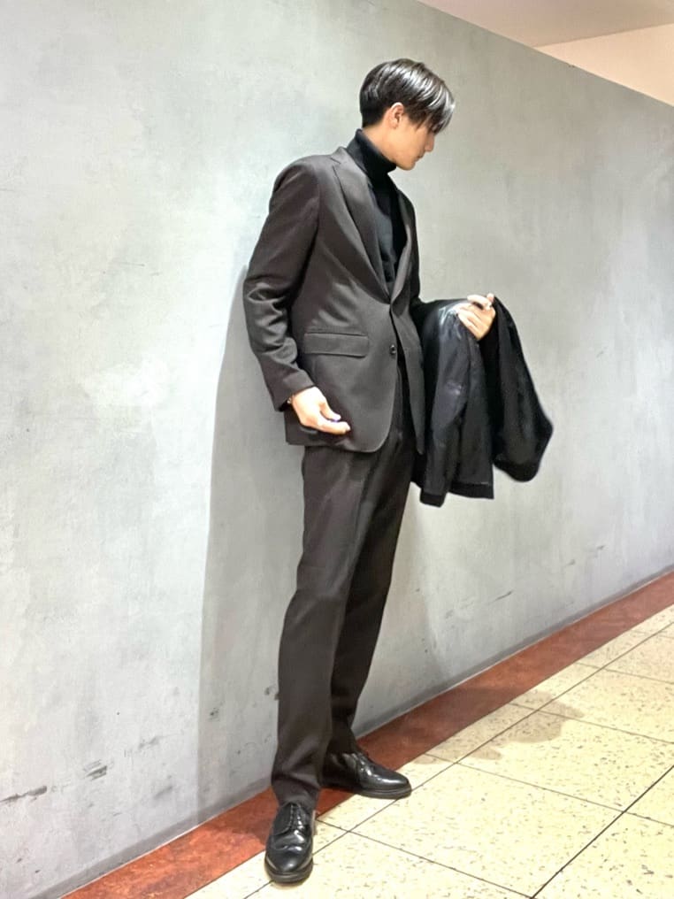 Seiyaさんの「TAKEO KIKUCHI｜【ウールカシミヤブレンド】ビーバー調 スタンドカラー コート」を使ったコーディネート