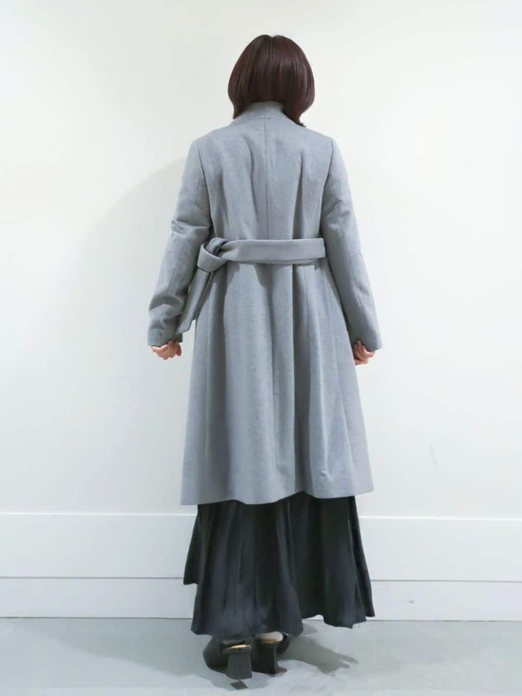 ミズタさんの「UNTITLED｜【日本製／2WAY衿】スタンドカラー ロングコート」を使ったコーディネート