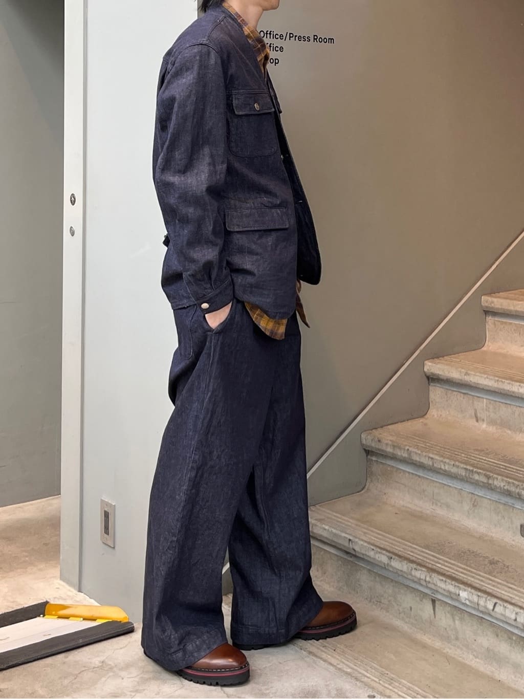 Shintaroさんの「TAKEO KIKUCHI｜40ct&525 厚底プレーントゥシューズ」を使ったコーディネート