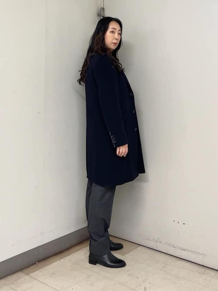 iwさんの「TAKEO KIKUCHI｜ウールカシミヤブレンド チェスターコート」を使ったコーディネート